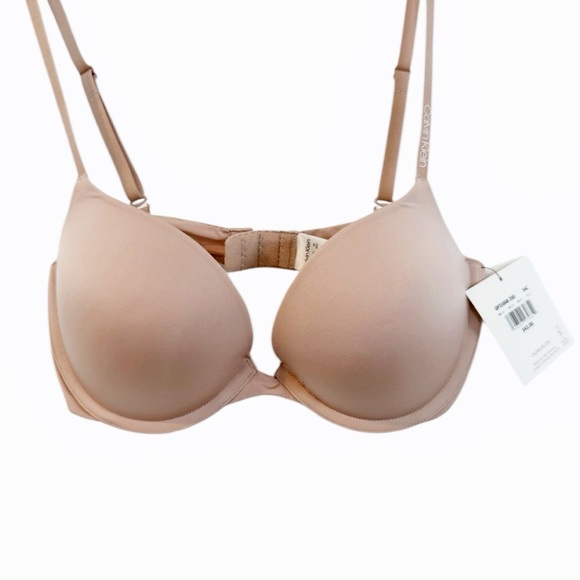 NWT CALVIN KLEIN Women's Nude underwire padded push up Bra - Picture 7 of 7
